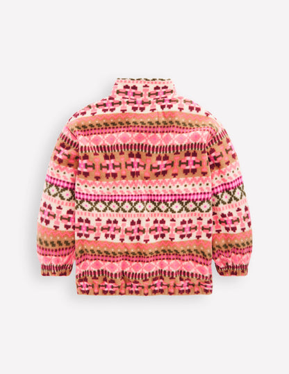 Cosy Geometric Fleece-Pink Aztec Geo-2