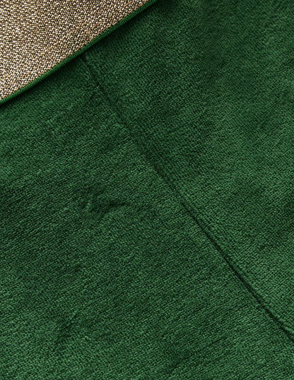 Velvet Flared Leggings-Pine Green-3