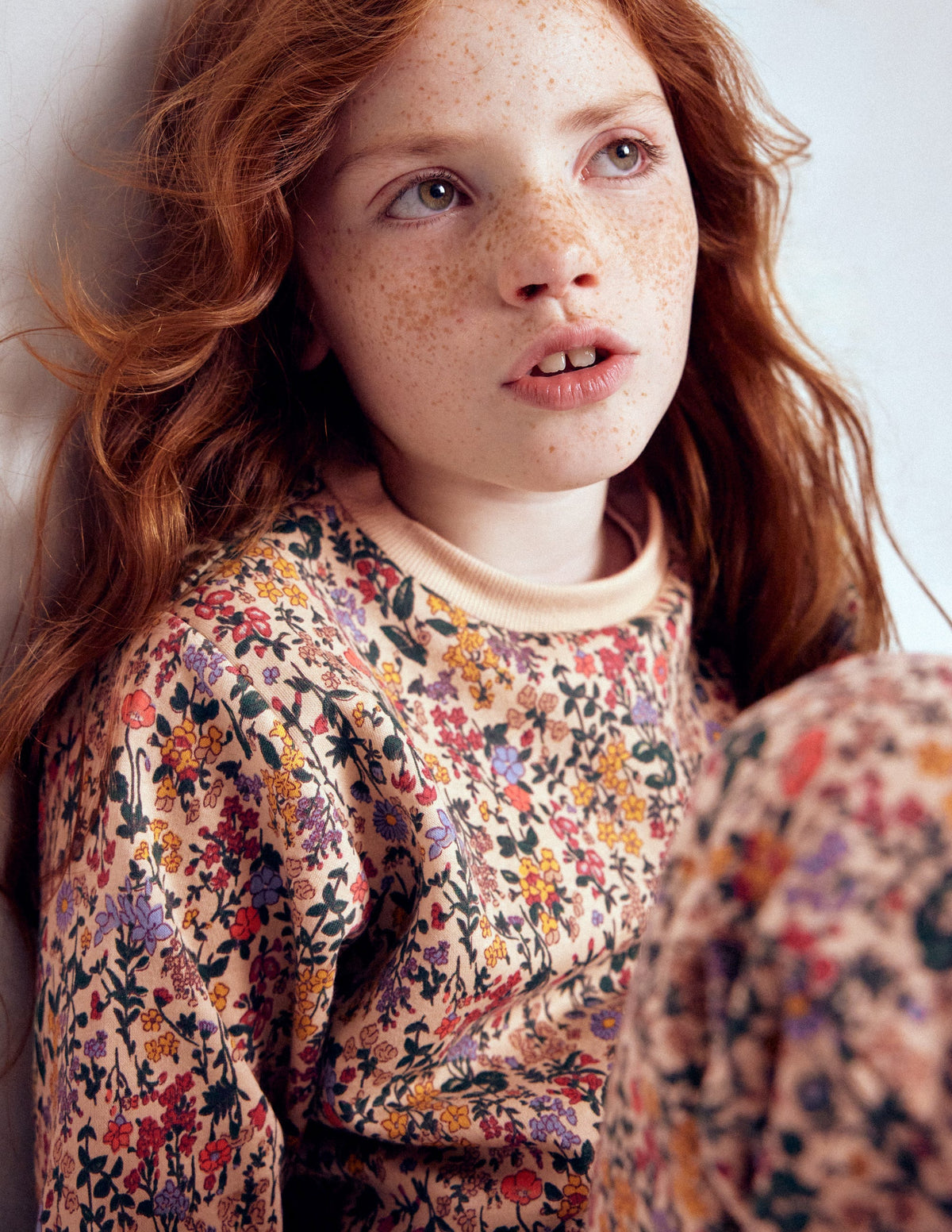 Relaxed Printed Sweatshirt-Ditsy Floral - Image 4