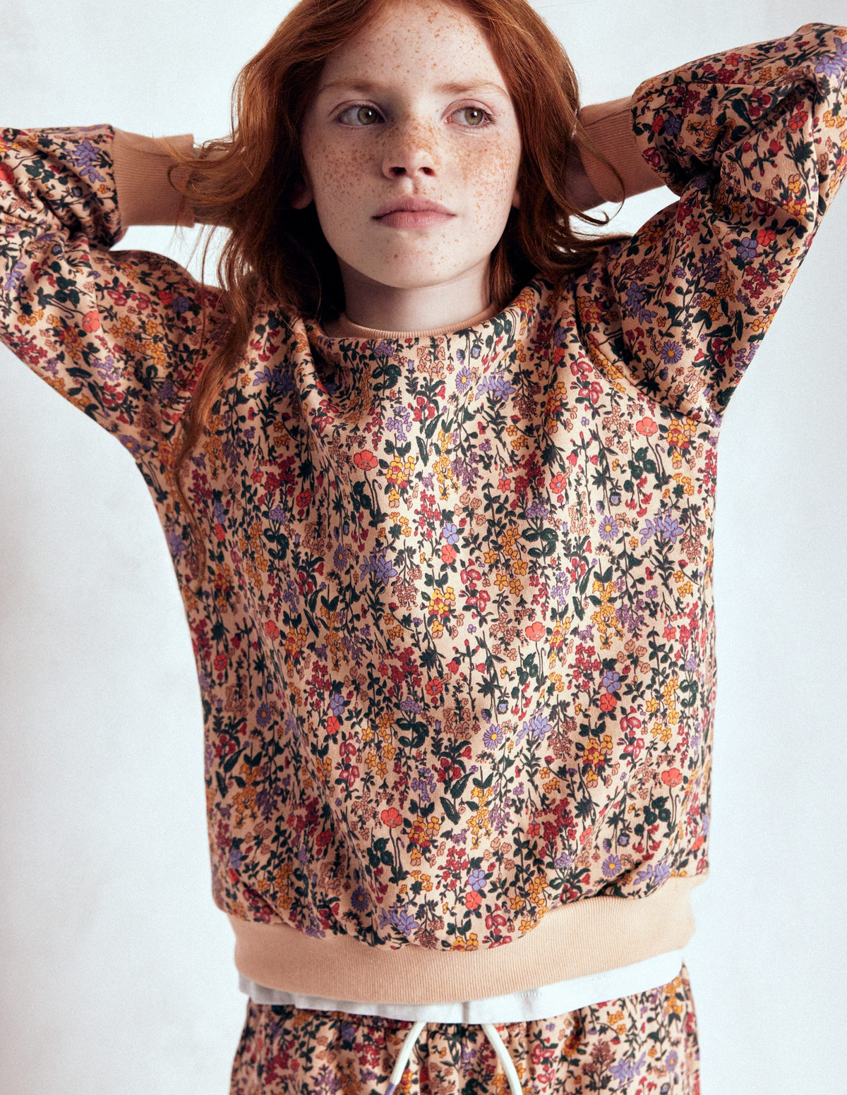 Relaxed Printed Sweatshirt-Ditsy Floral - Image 5