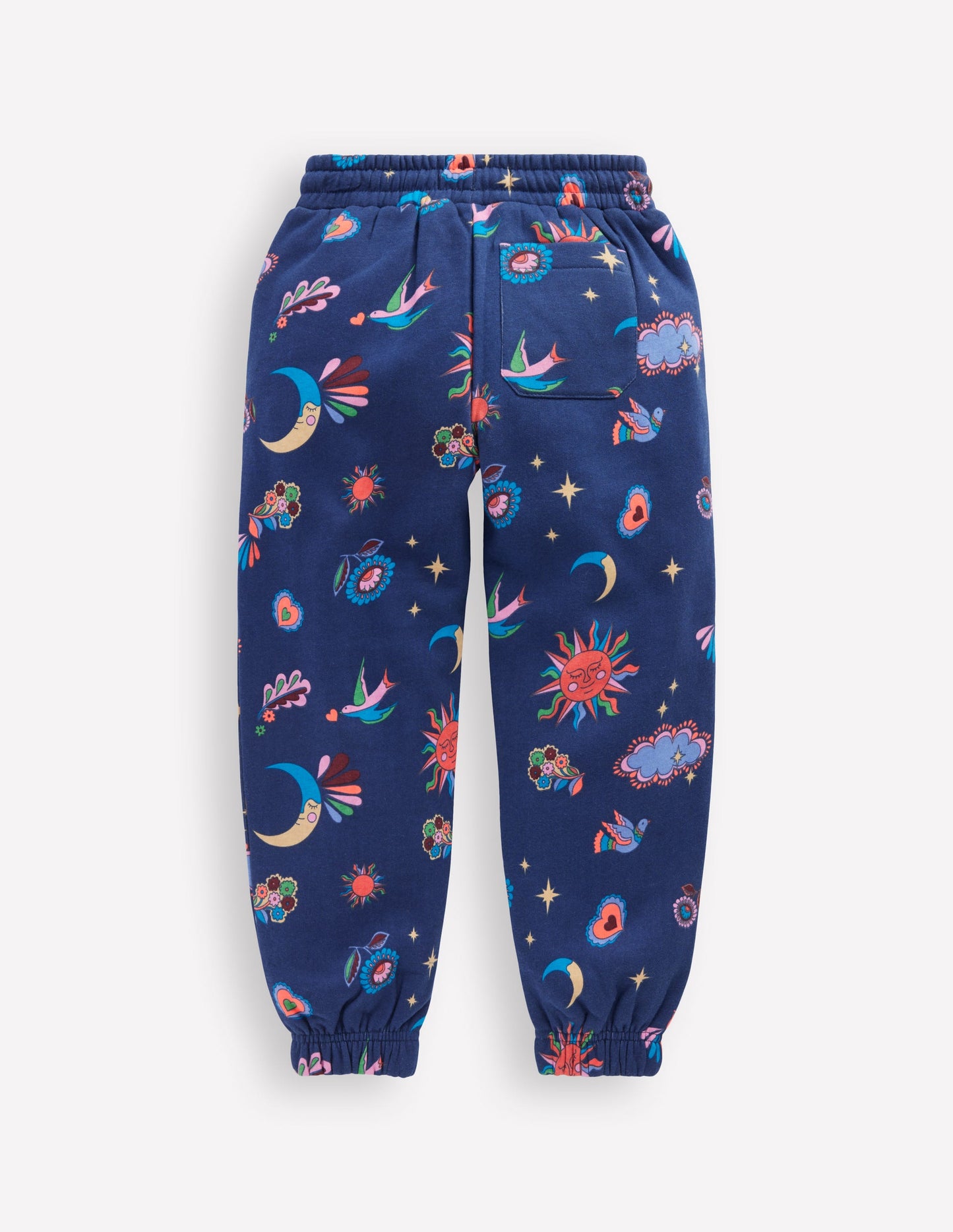 Printed Cosy Sweatpants-College Navy Celestial