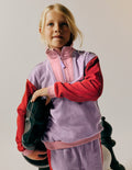 Half-zip Sweatshirt-Purple/Red