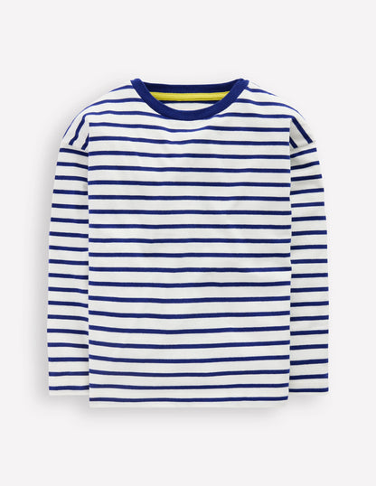 Long Sleeve Relaxed Breton-Ivory/College Navy-1