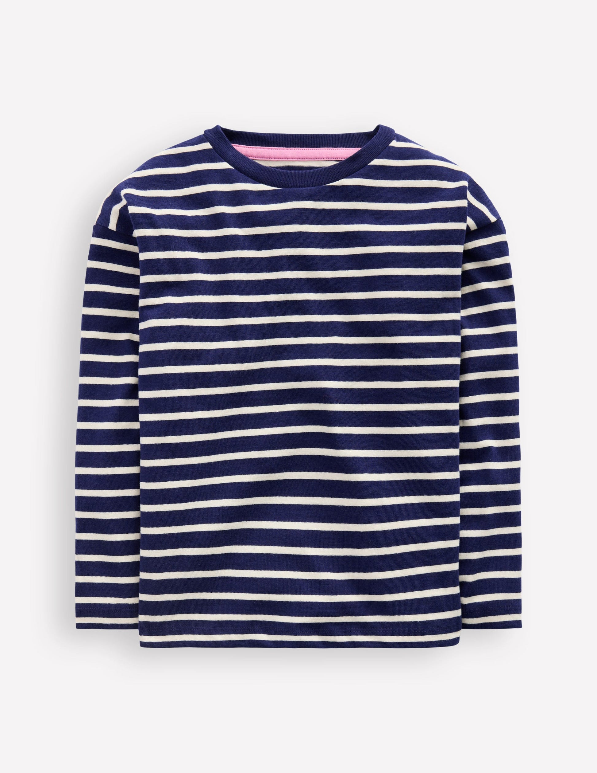 Long Sleeve Relaxed Breton-Navy/Ivory-1