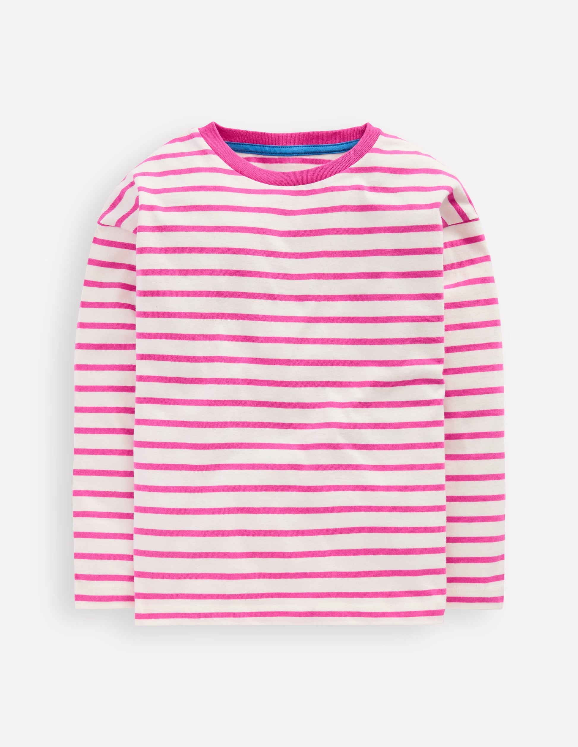 Long Sleeve Relaxed Breton-Tickled Pink/Ivory-3