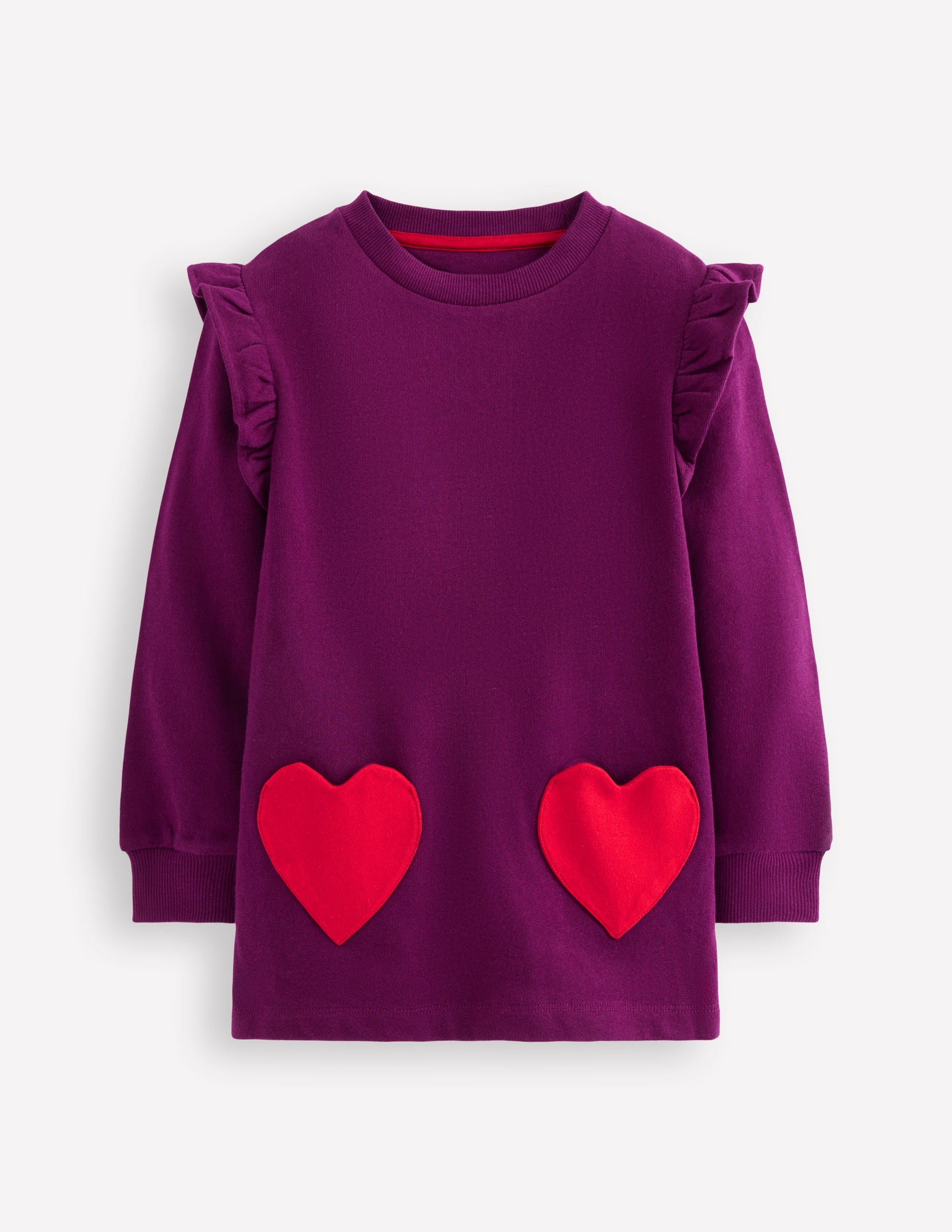 Heart Pocket Tunic-Deep Wisteria Hearts-1