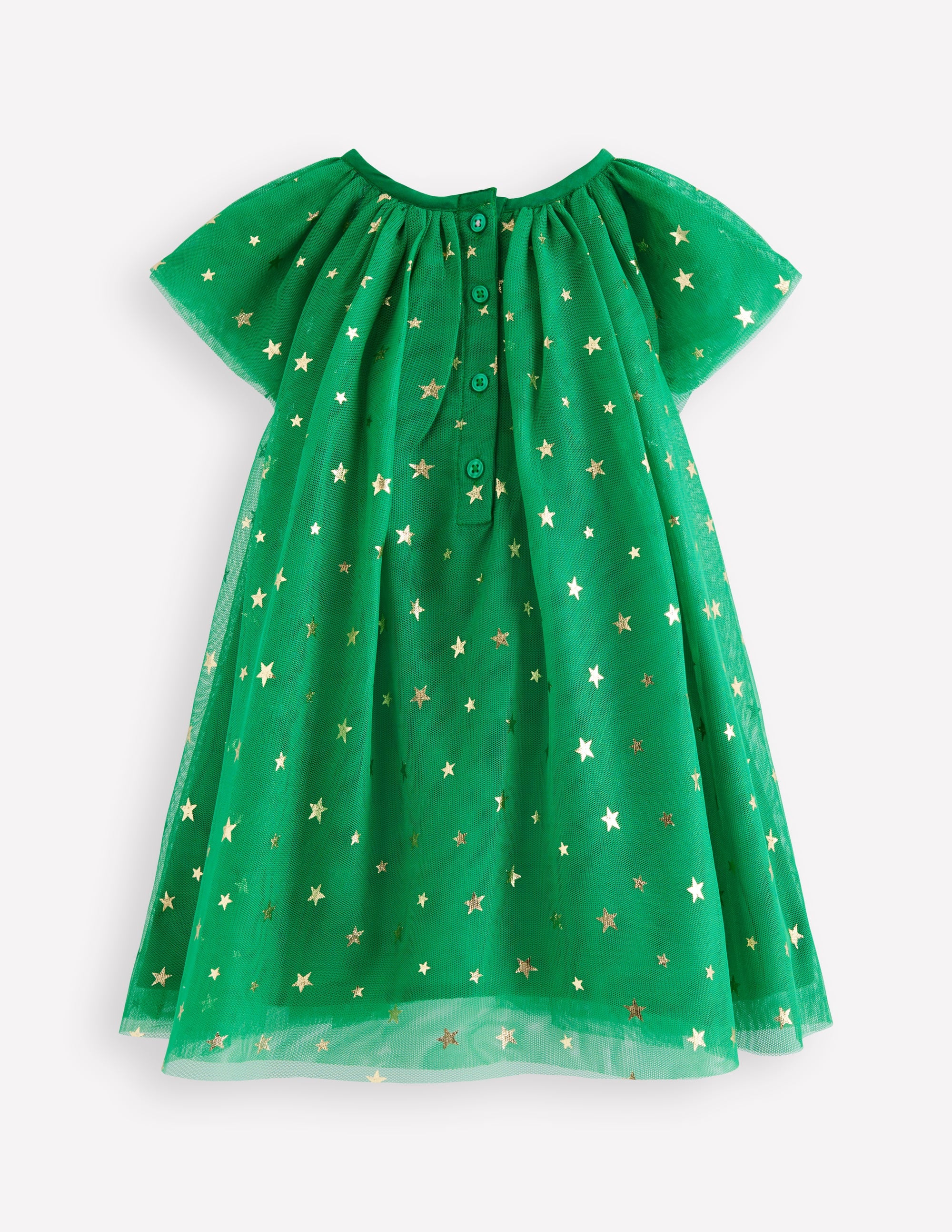 Layered Tulle Dress-Green Christmas Tree - Image 2