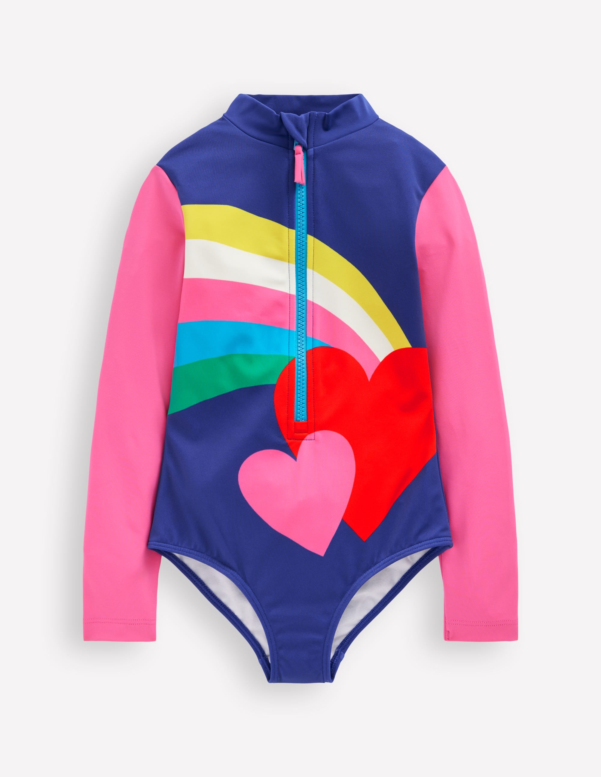 Long-sleeved Swimsuit-Rainbow Heart - Image 1