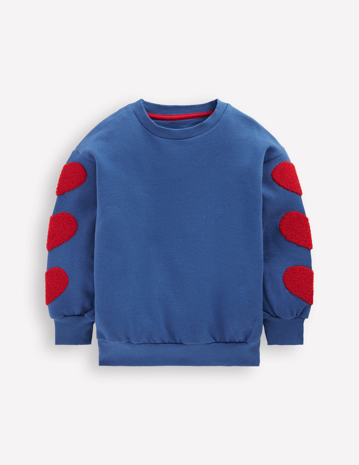 Bobbie Appliqué Sweatshirt-Bluejay Hearts - Image 4