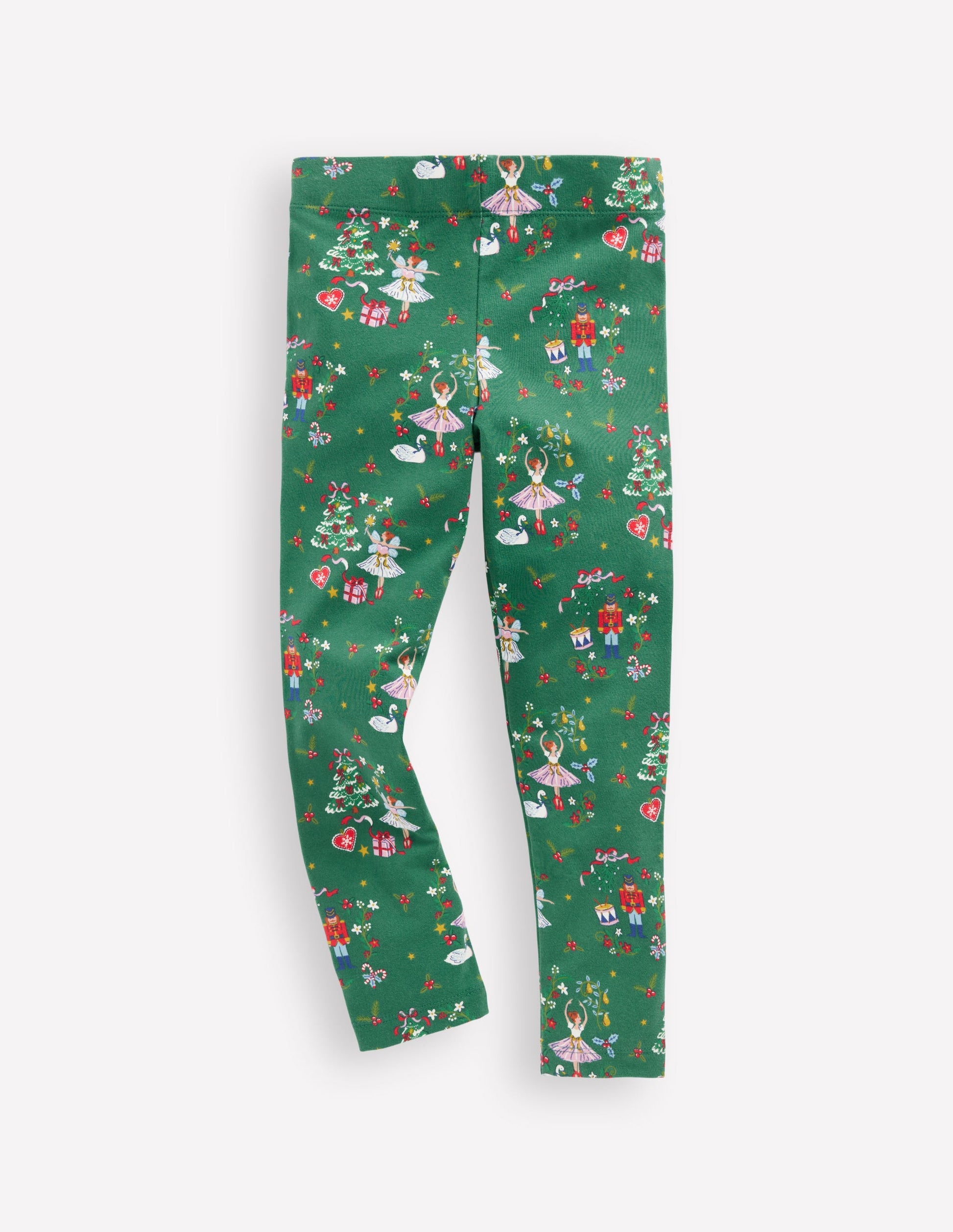Fun Leggings-Jewel Green Christmas-1