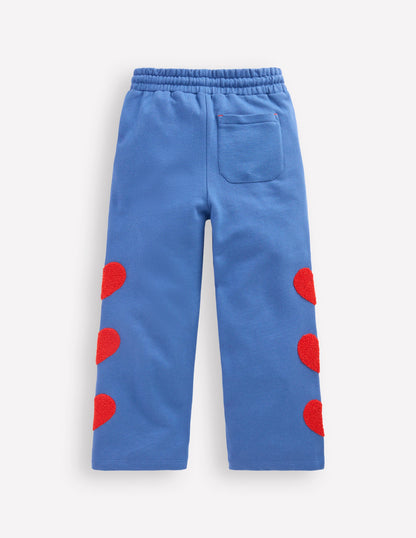 Bobbie Appliqué Sweatpants-Bluejay Hearts-4
