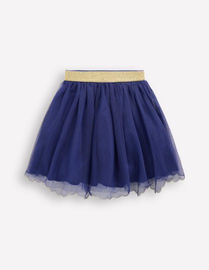 Appliqué Tulle Skirt-Starboard Blue Nutcracker-2