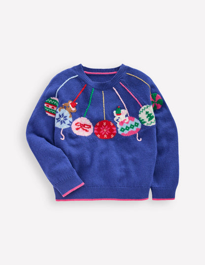 Fun Logo Sweater-College Navy Baubles-3