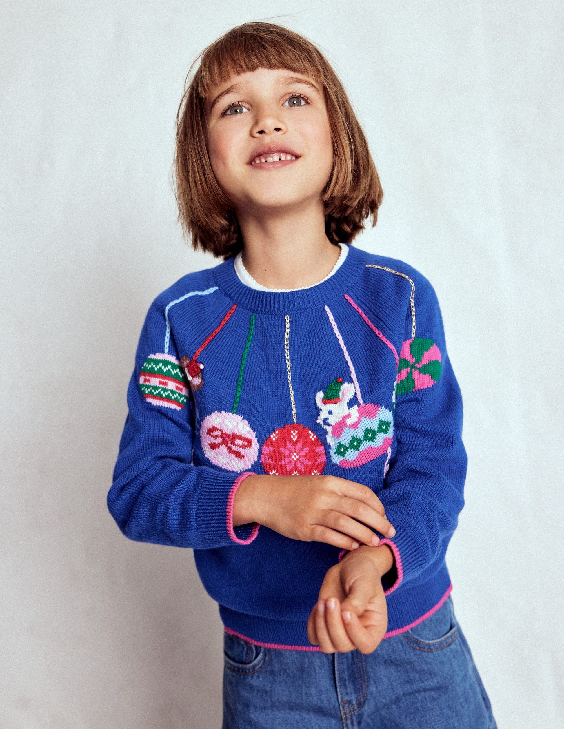 Fun Logo Sweater-College Navy Baubles-1