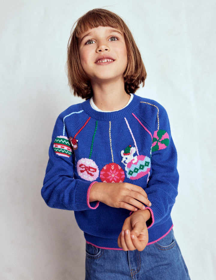 Fun Logo Sweater-College Navy Baubles