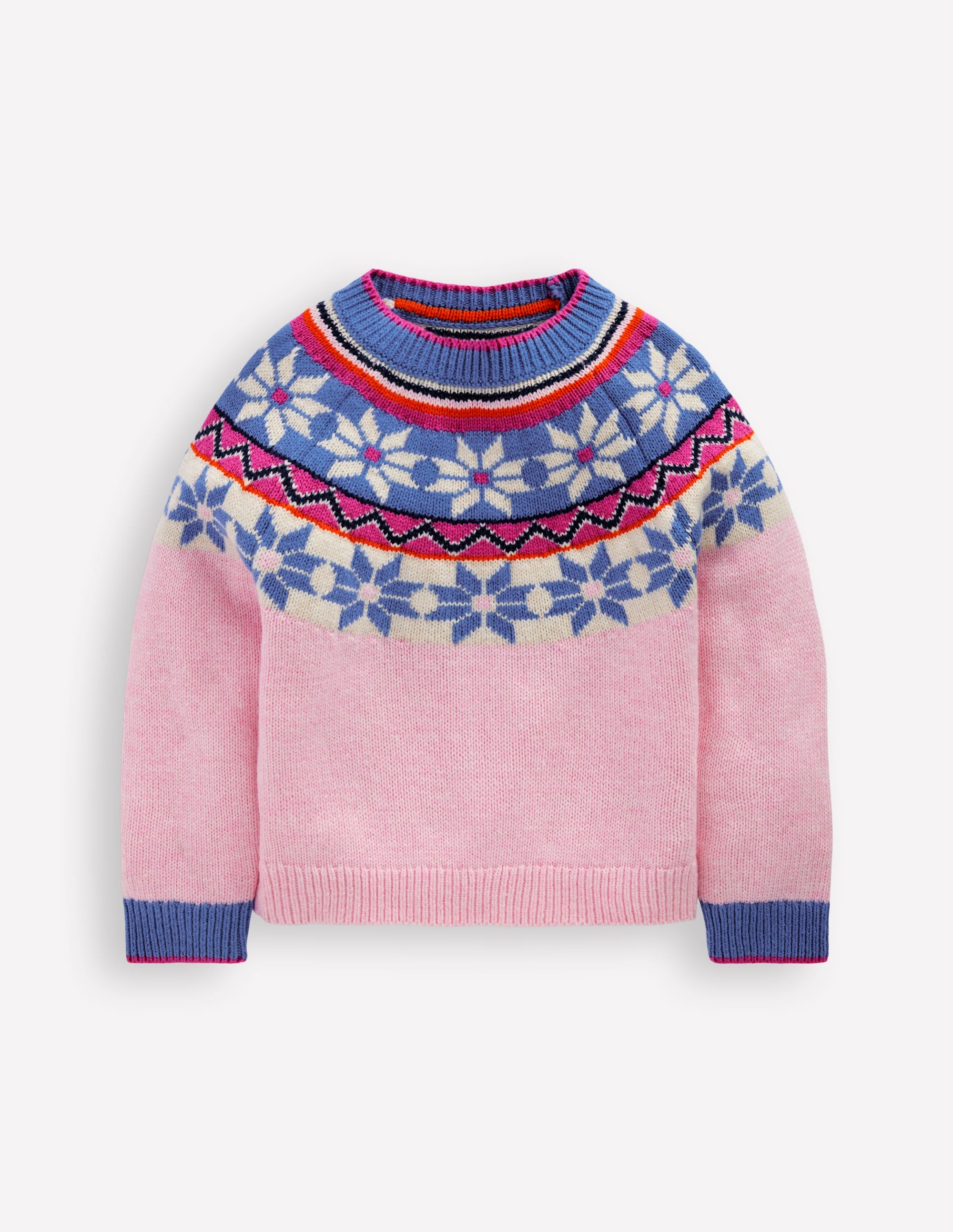 Eleanor Fair Isle Sweater-Blooming Pink - Image 2