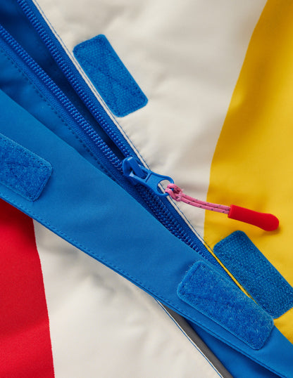All-weather Waterproof Coat-Multi Rainbow Stripe-3