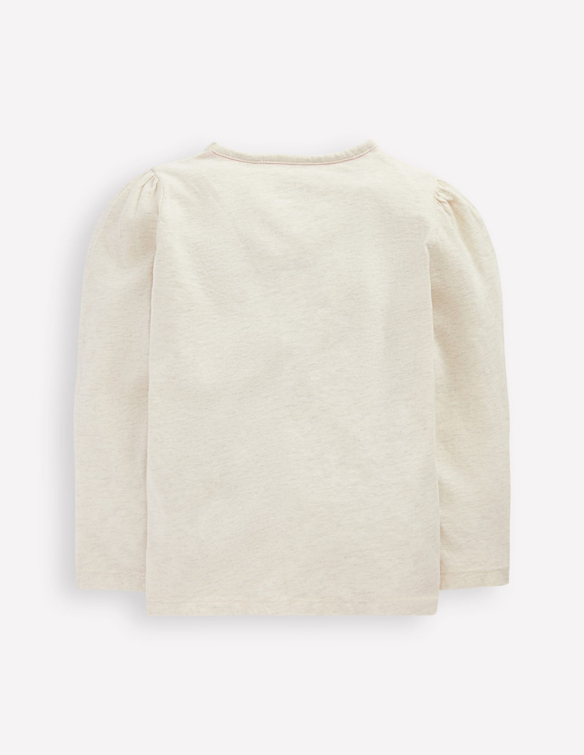 Puff Sleeve Appliqué  T-shirt-Ruffle Heart-4