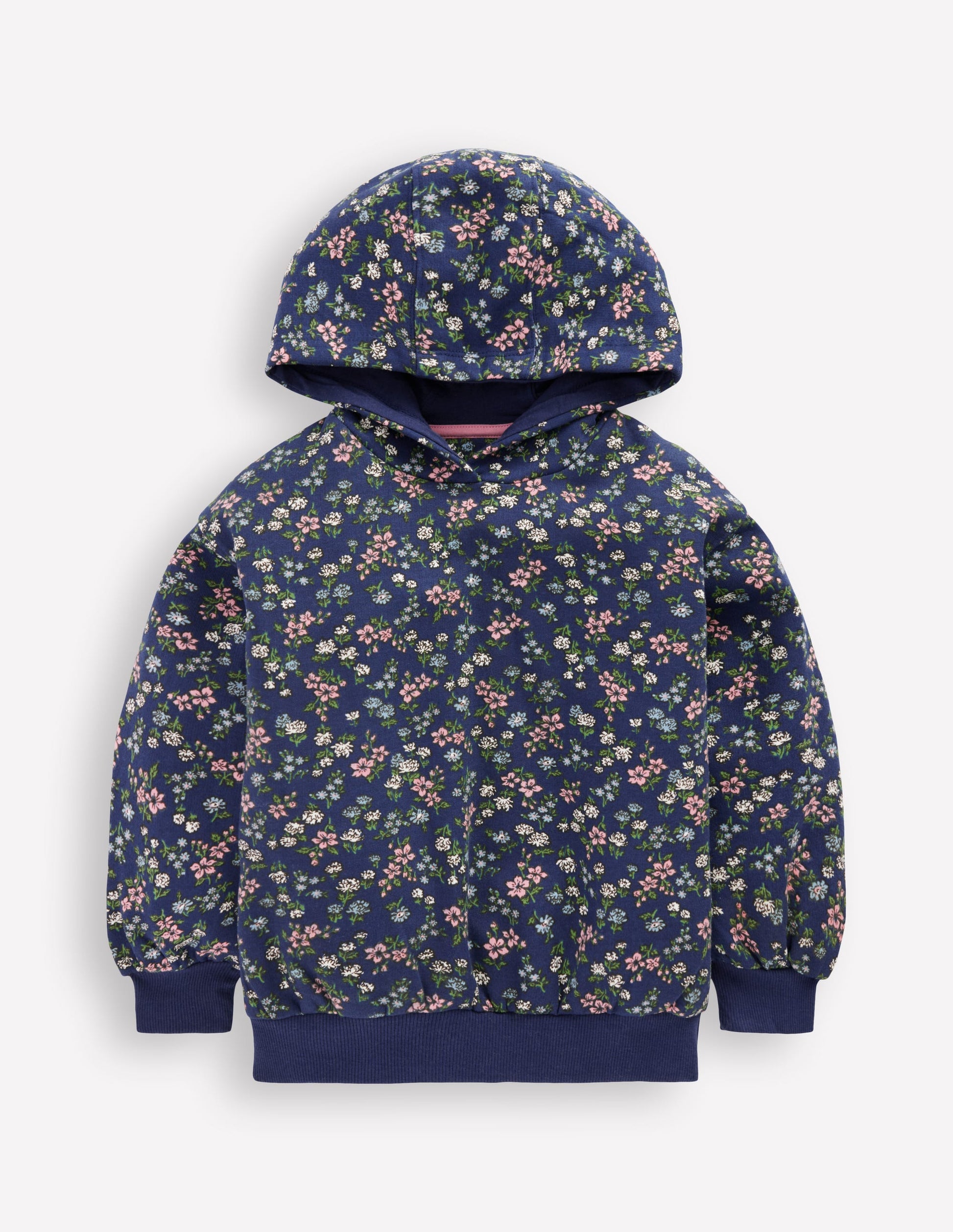 Printed Hoody-Starboard Blue Meadow Floral-2