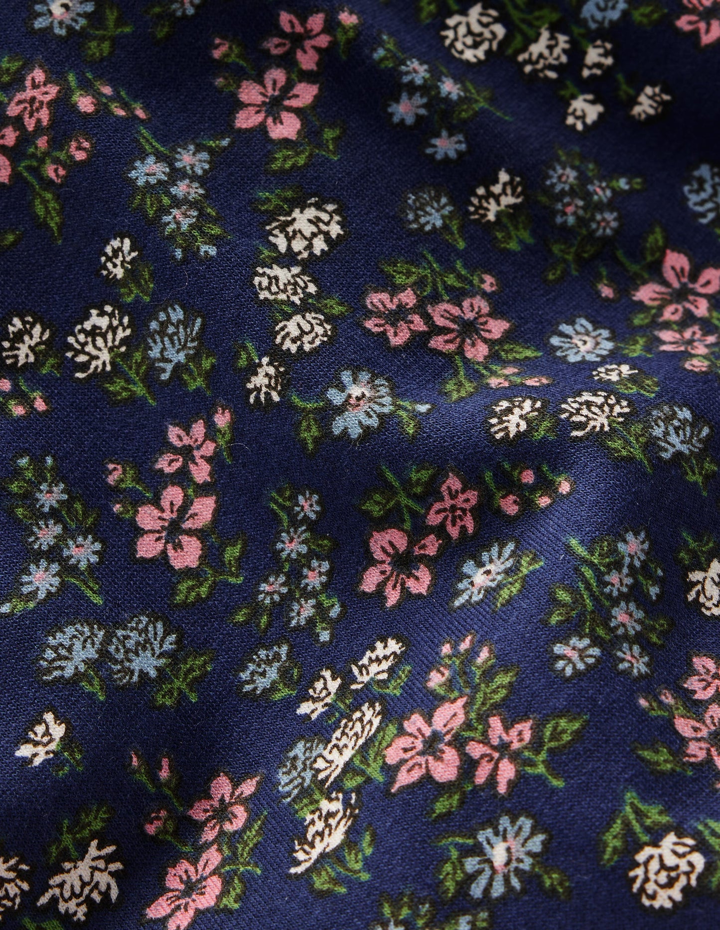 Printed Hoody-Starboard Blue Meadow Floral