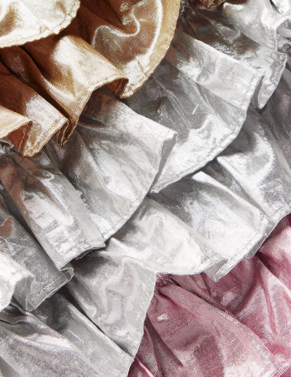 Metallic Tiered Jacket-Metallic Colourblock-3