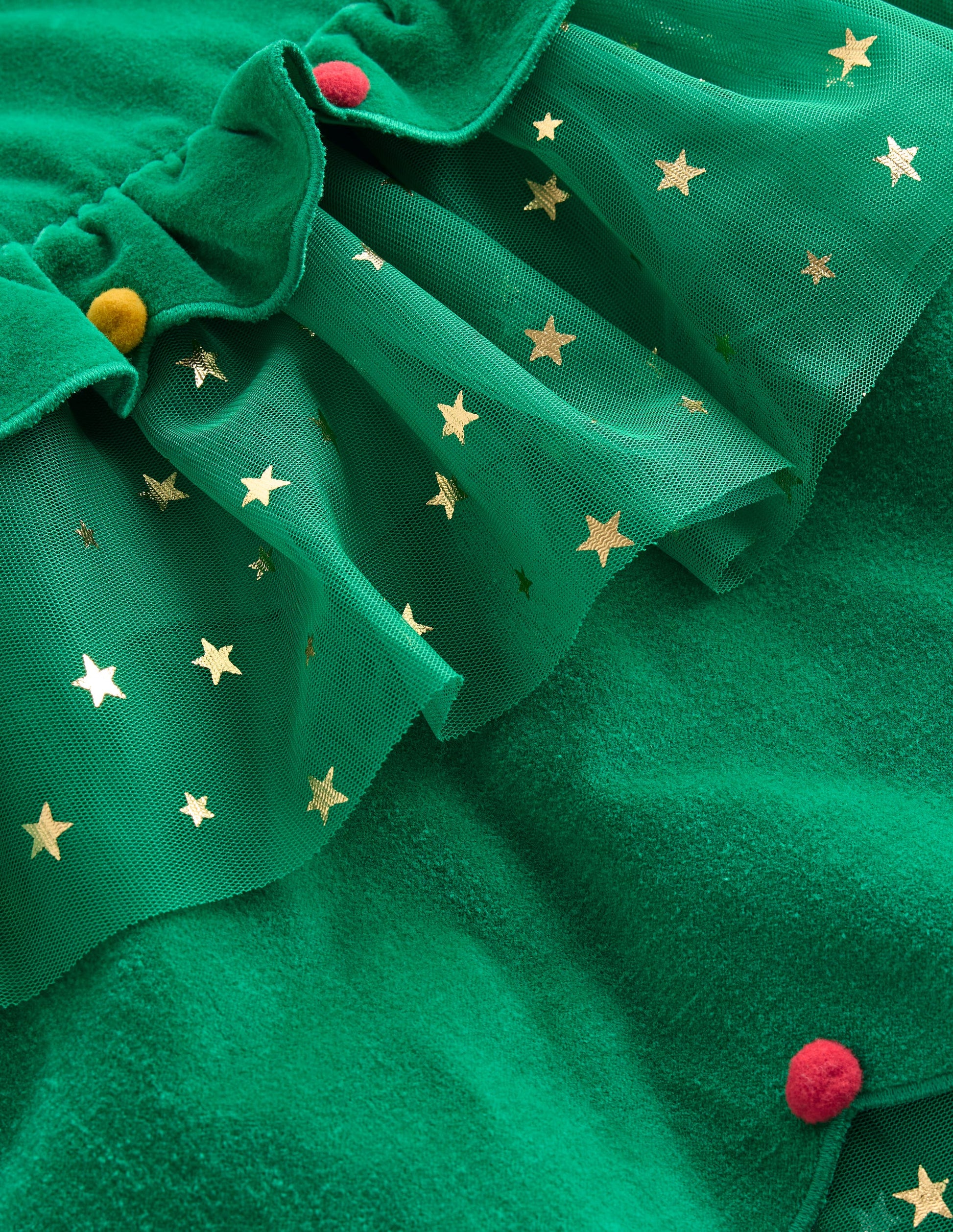 Christmas Tree Tulle Dress-Shady Green Christmas Tree Tulle Dress-Shady Green