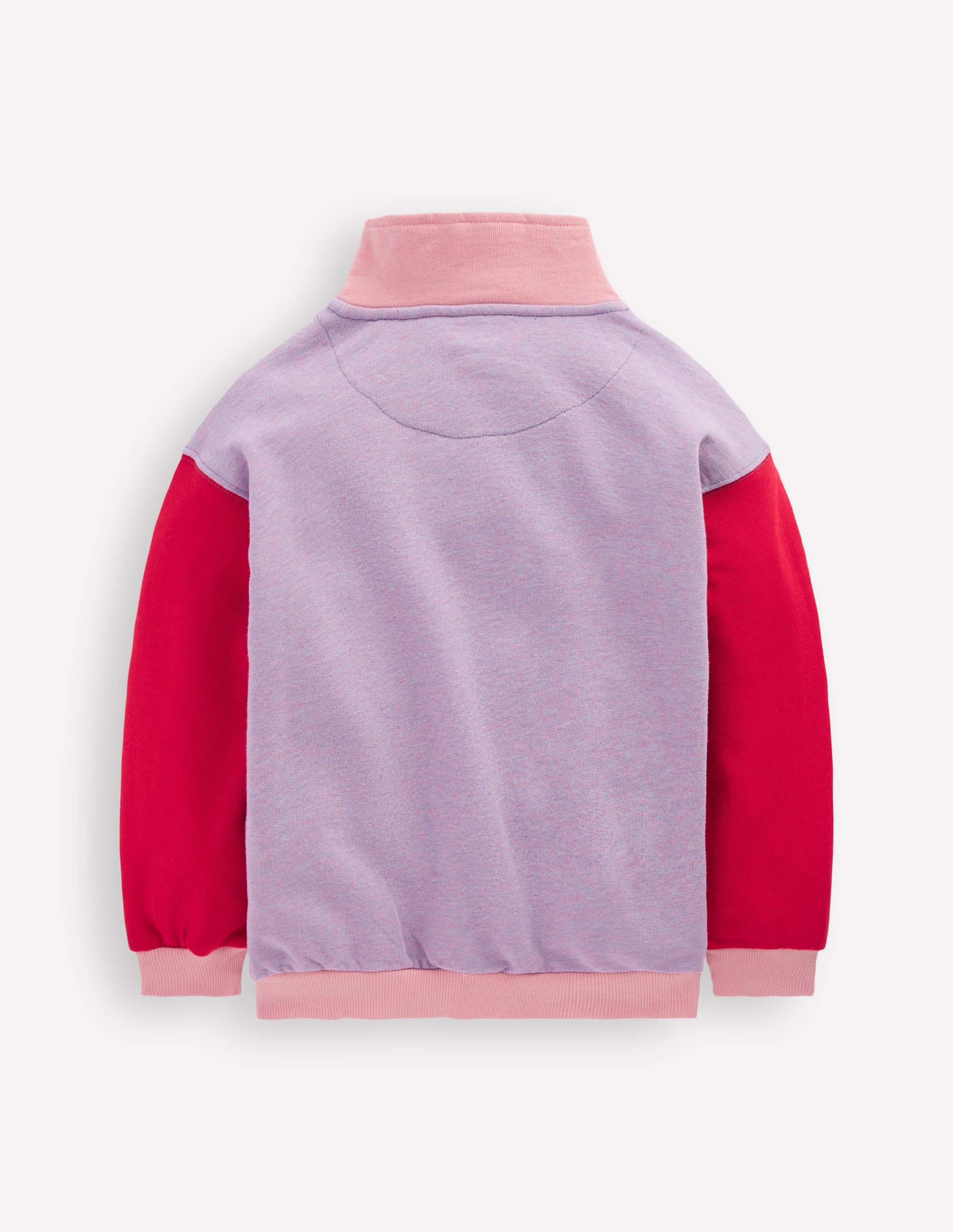 Half-zip Sweatshirt-Purple/Red - Image 3