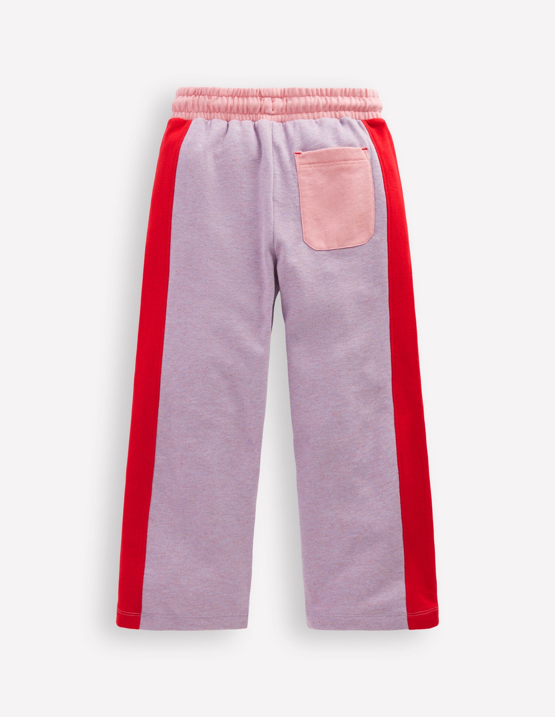 Wide Leg Sweatpants-Colourblock-2