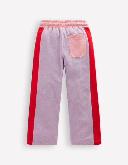 Wide Leg Sweatpants-Colourblock-2