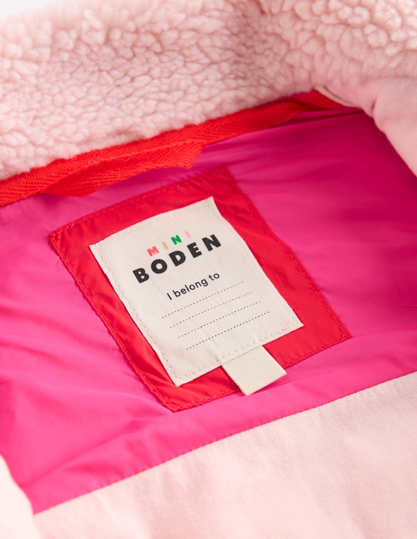 2-in-1 Borg Mix Jacket-Pink Borg Colourblock