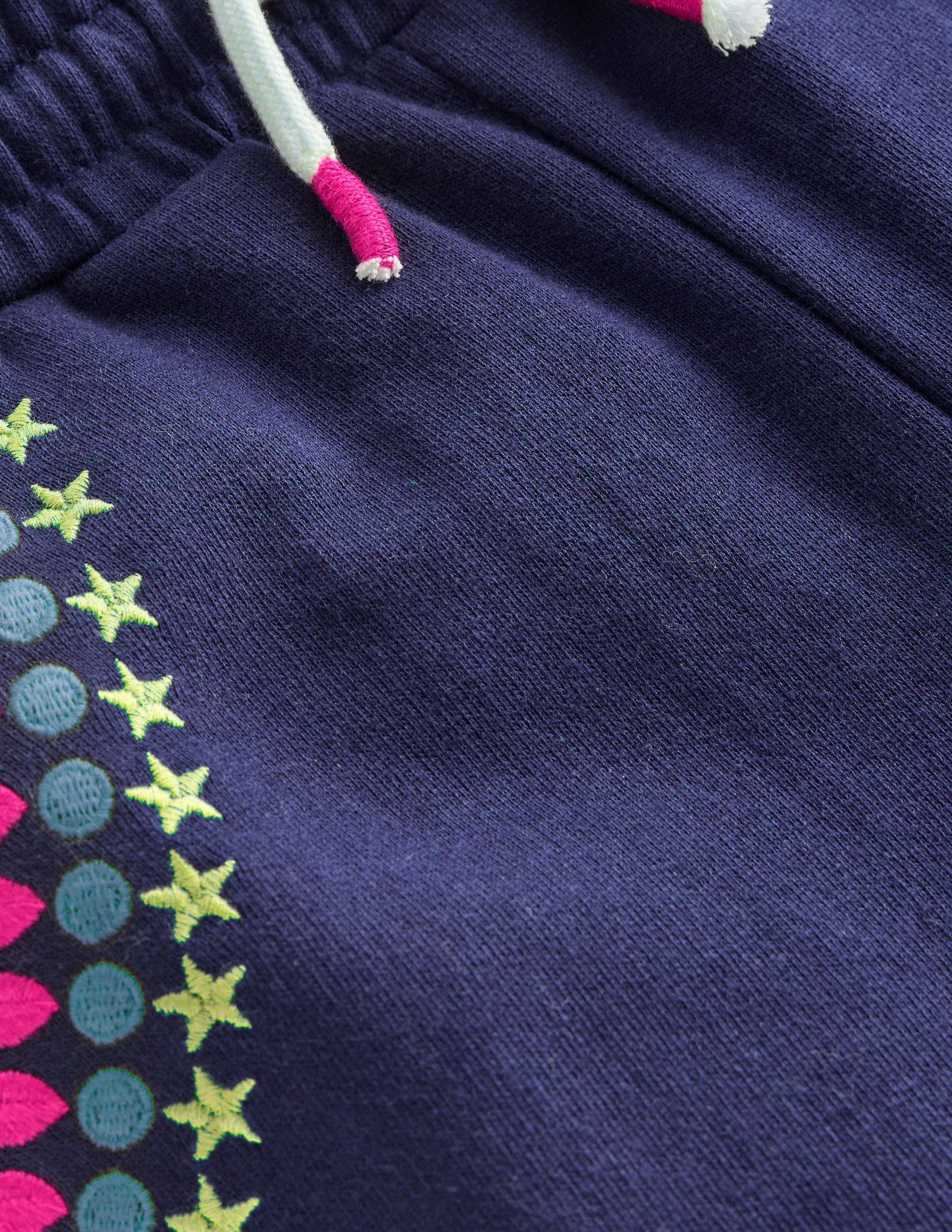 Embroidered Kick Sweatpants-College Navy Embroidery-3