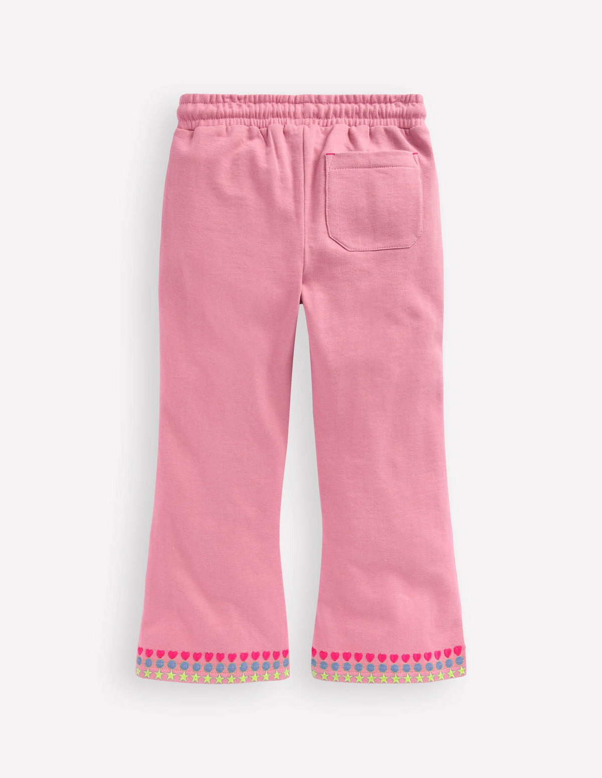 Embroidered Kick Sweatpants-Pink Haze Embroidery - Image 2