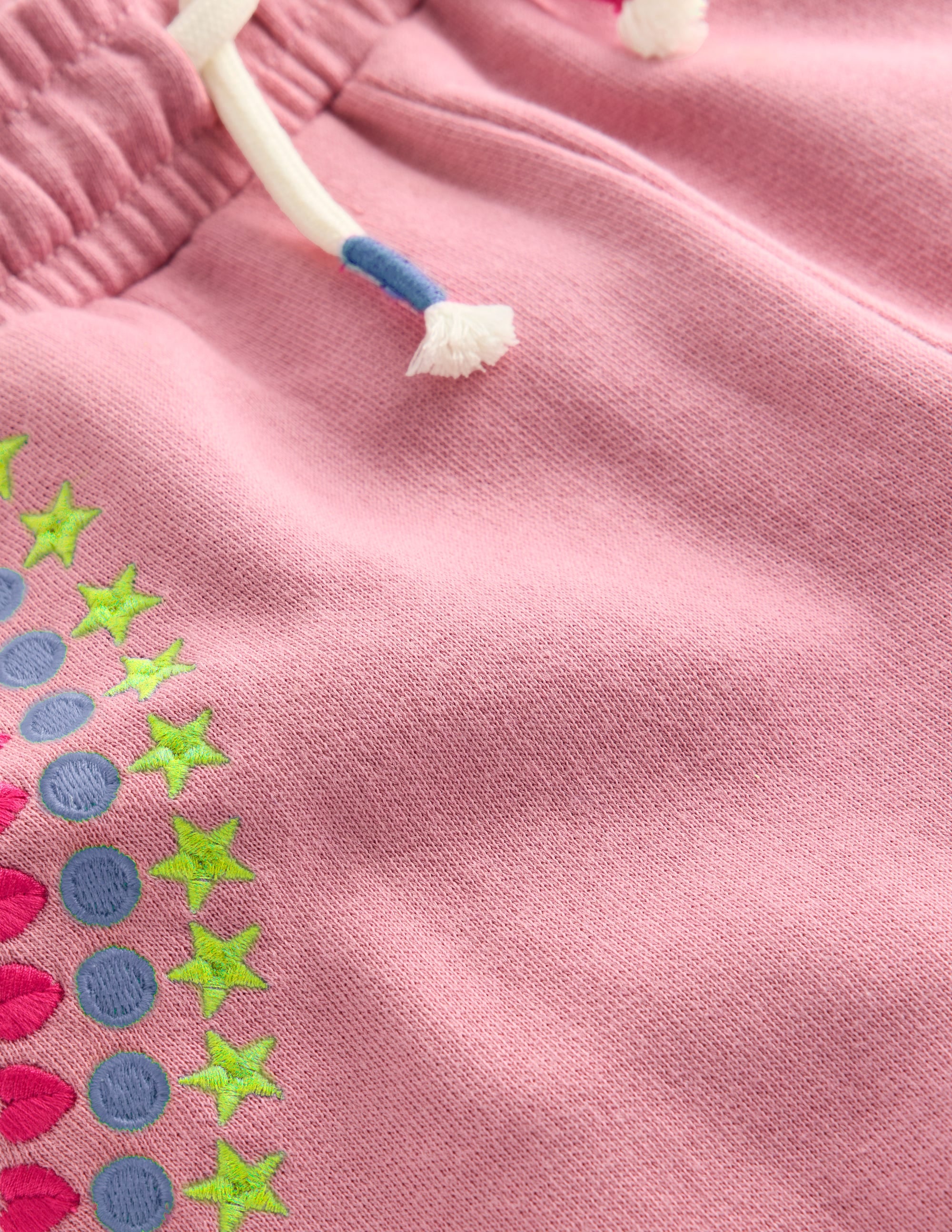 Embroidered Kick Sweatpants-Pink Haze Embroidery - Image 3