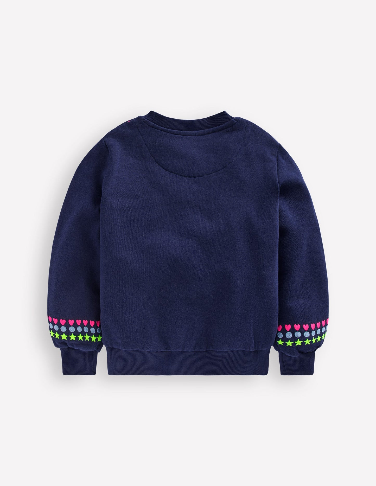 Embroidered Sweatshirt-College Navy Embroidery