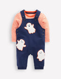Jersey Overalls Set-Navy Blue Ghosts