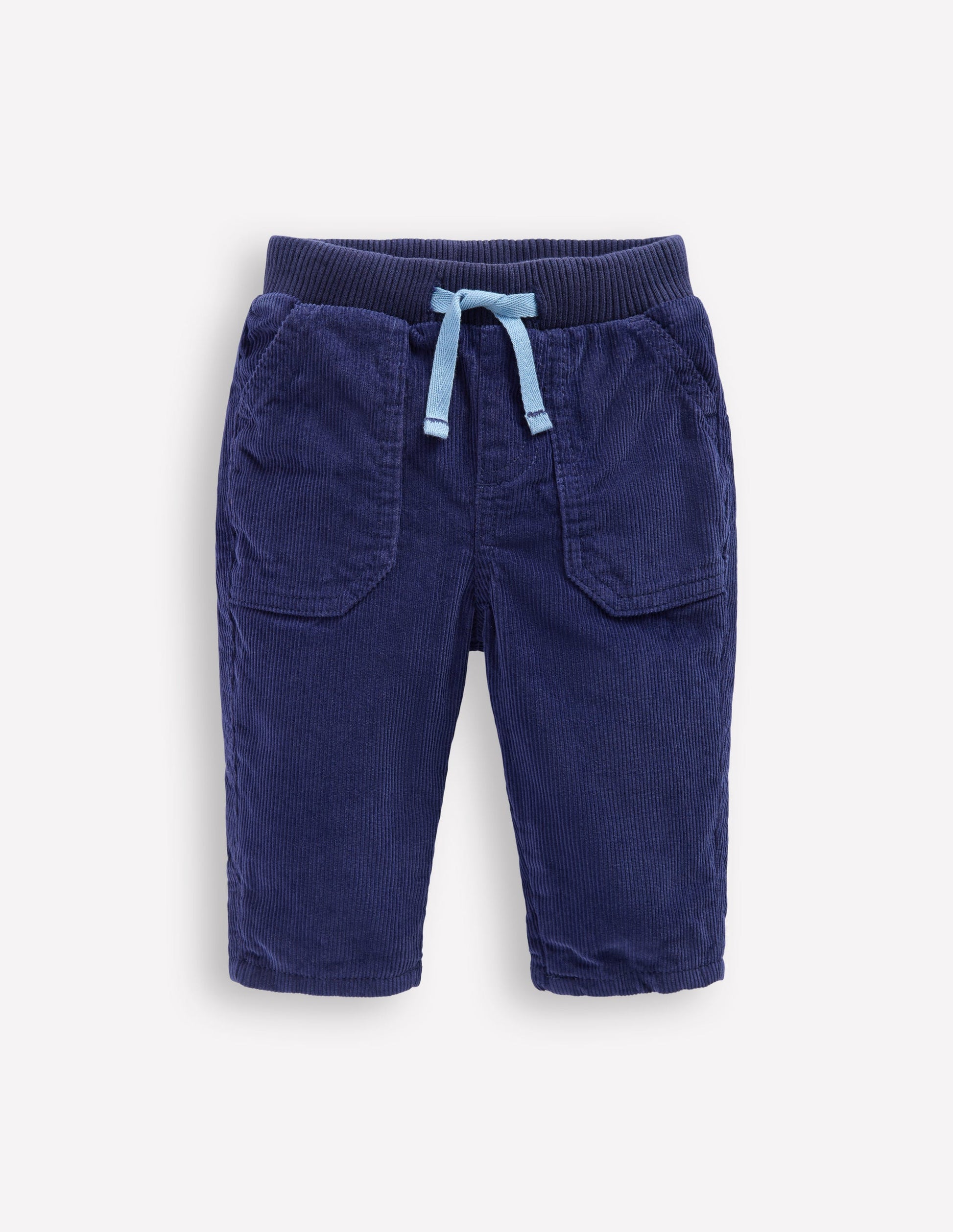 Cosy Lined Pants-Navy-1