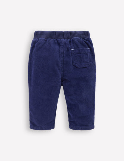 Cosy Lined Pants-Navy-2