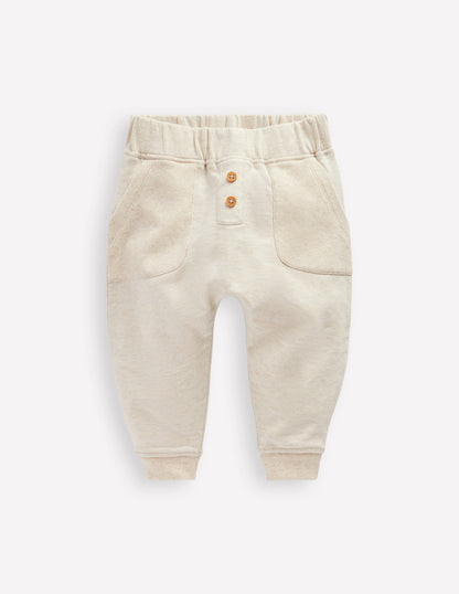 Jersey Sweatpants-Oatmeal-1