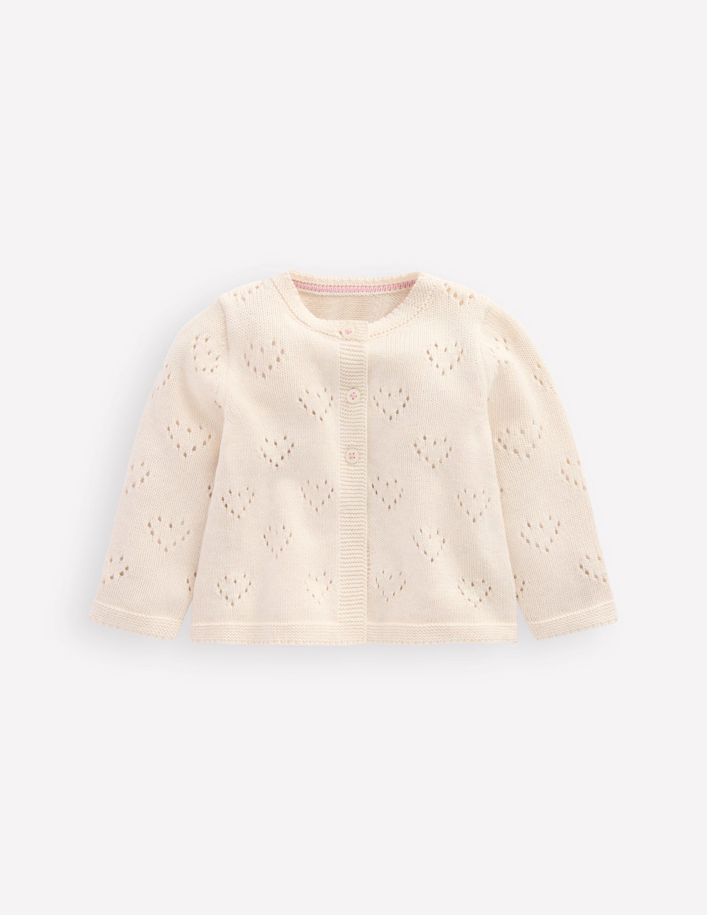 Pretty Pointelle Cardigan-Ivory
