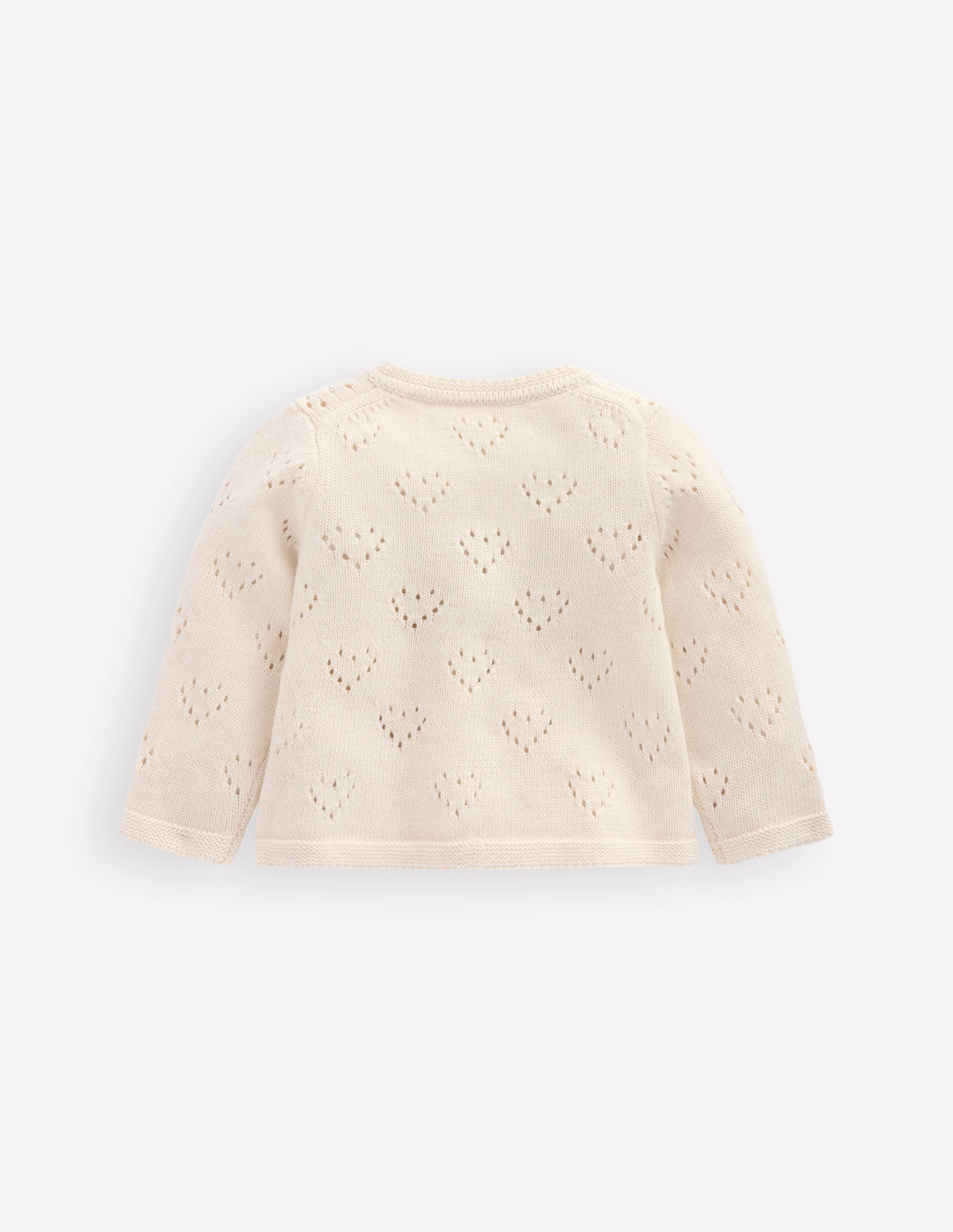 Pretty Pointelle Cardigan-Ivory - Image 2