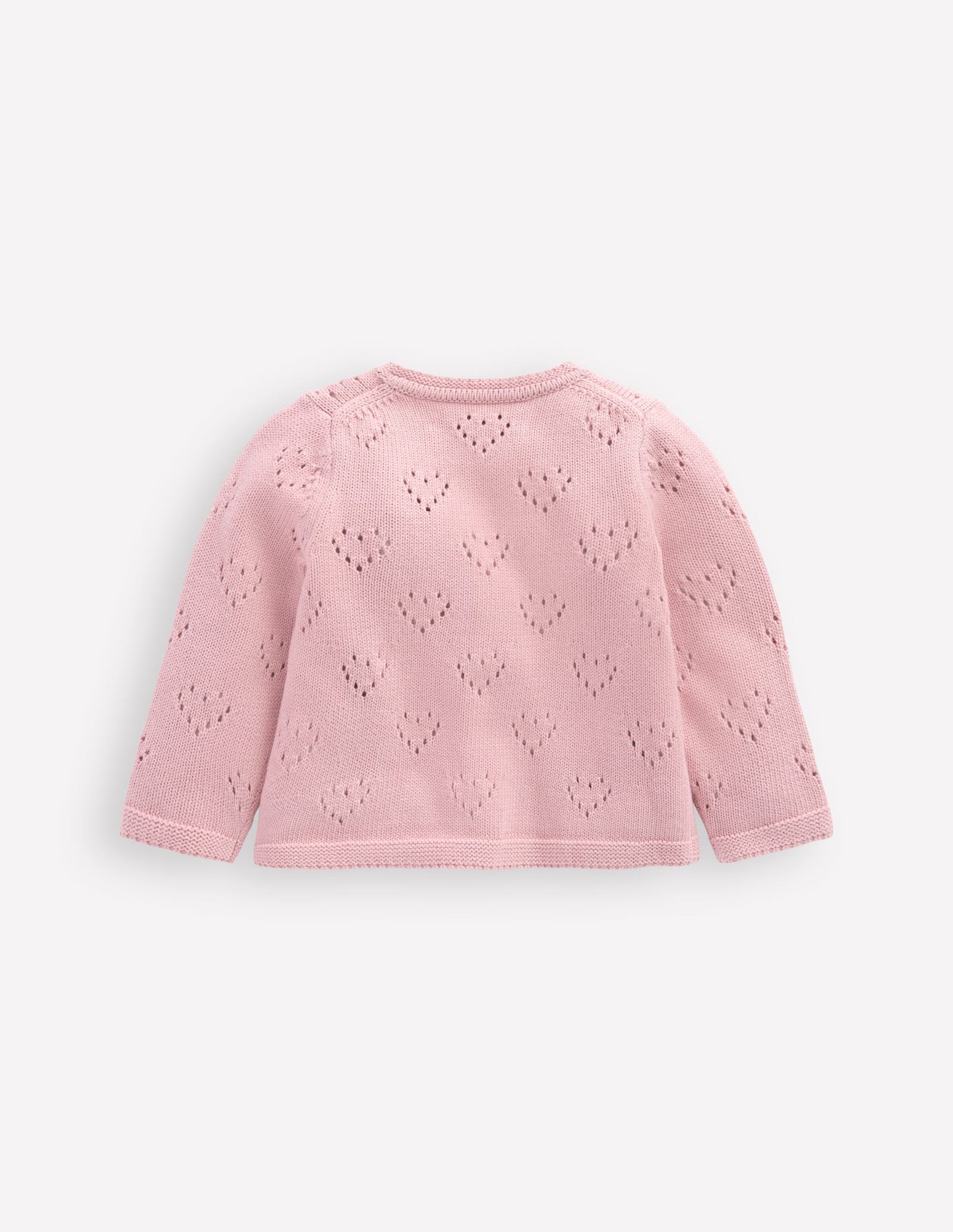 Pretty Pointelle Cardigan-Vintage Pink