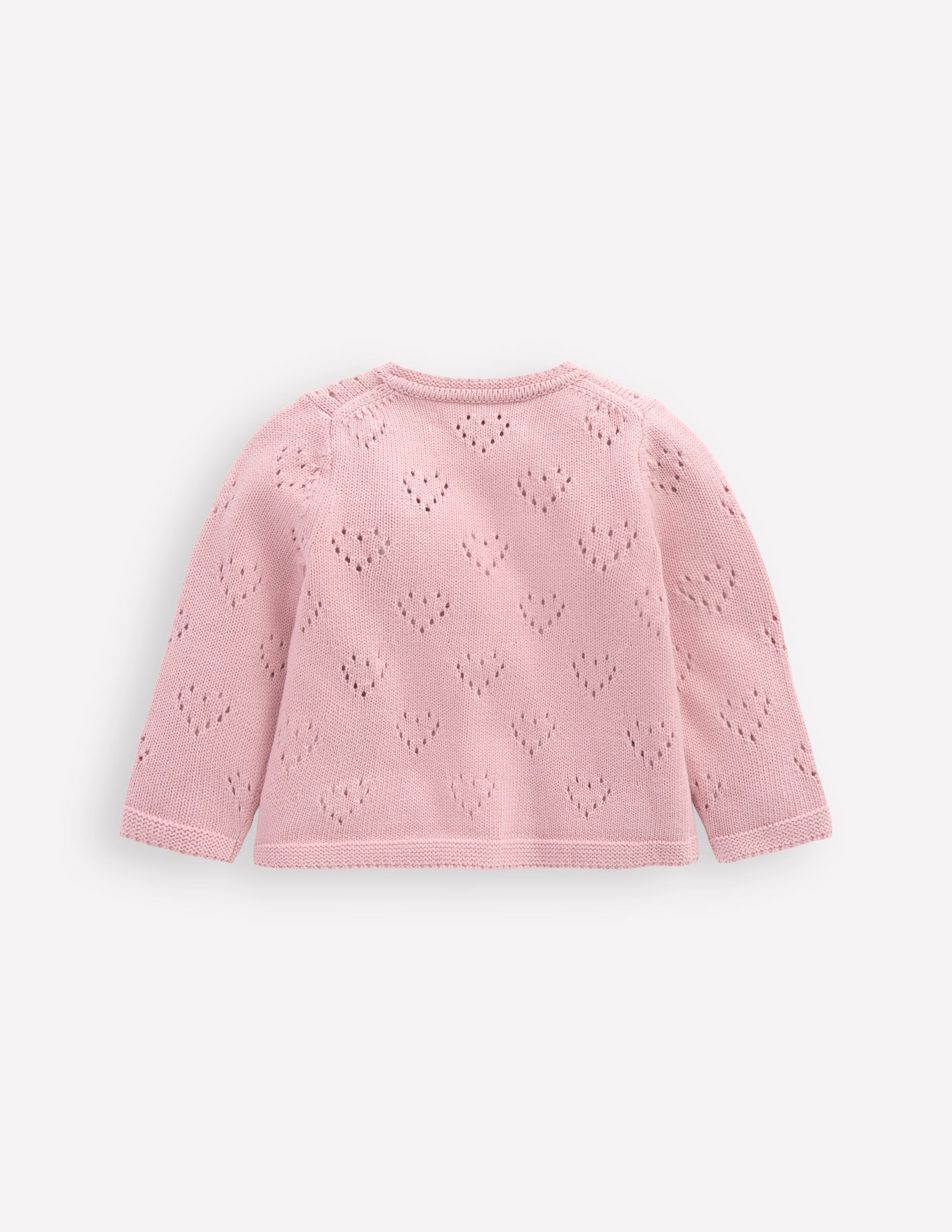 Pretty Pointelle Cardigan-Vintage Pink - Image 2