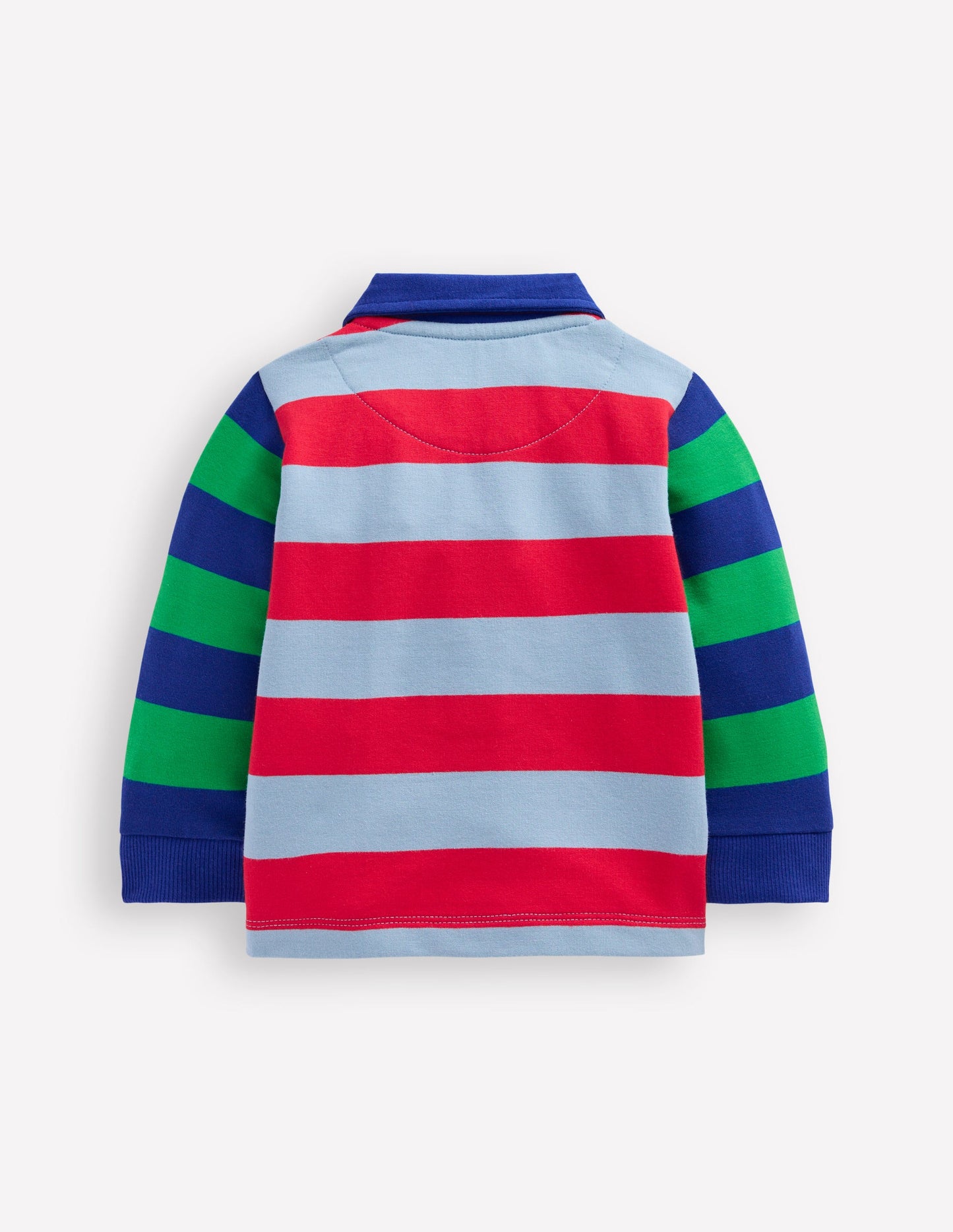 Jersey Sweat Rugby Shirt-Multi Stripes