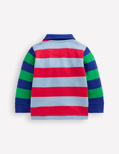 Jersey Sweat Rugby Shirt-Multi Stripes-2