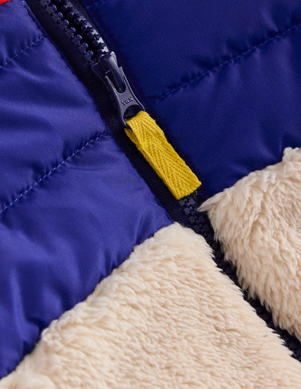 Boys Mixed Borg Jacket-Multi Colour Block - Image 3