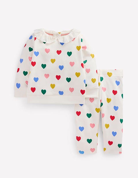 Sweatshirt Play Set-Multi hearts