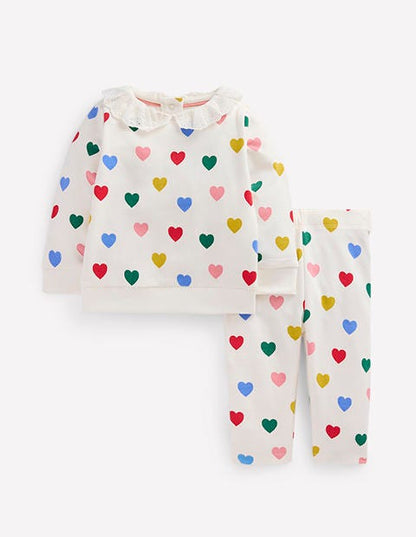 Sweatshirt Play Set-Multi hearts-1