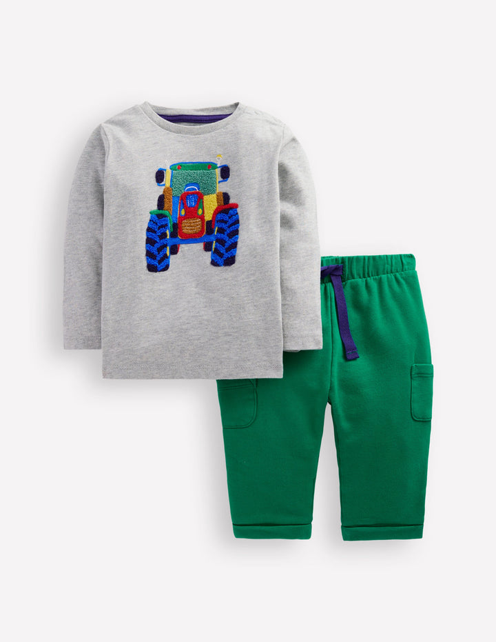 Jersey Overalls Play Set-Grey Tractor