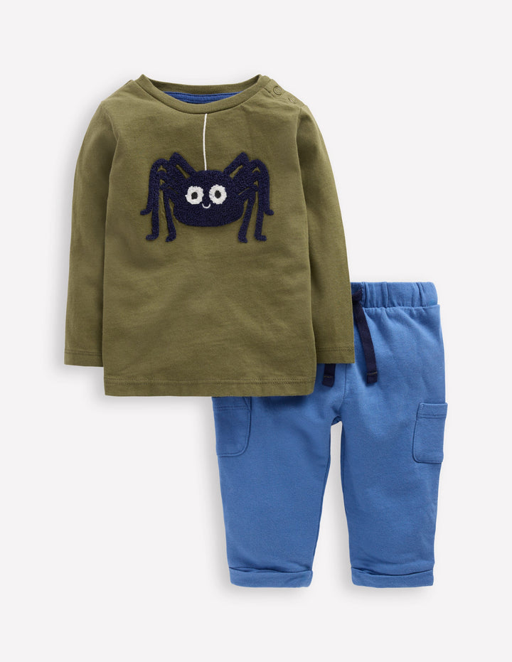 Jersey Overalls Play Set-Green Spider