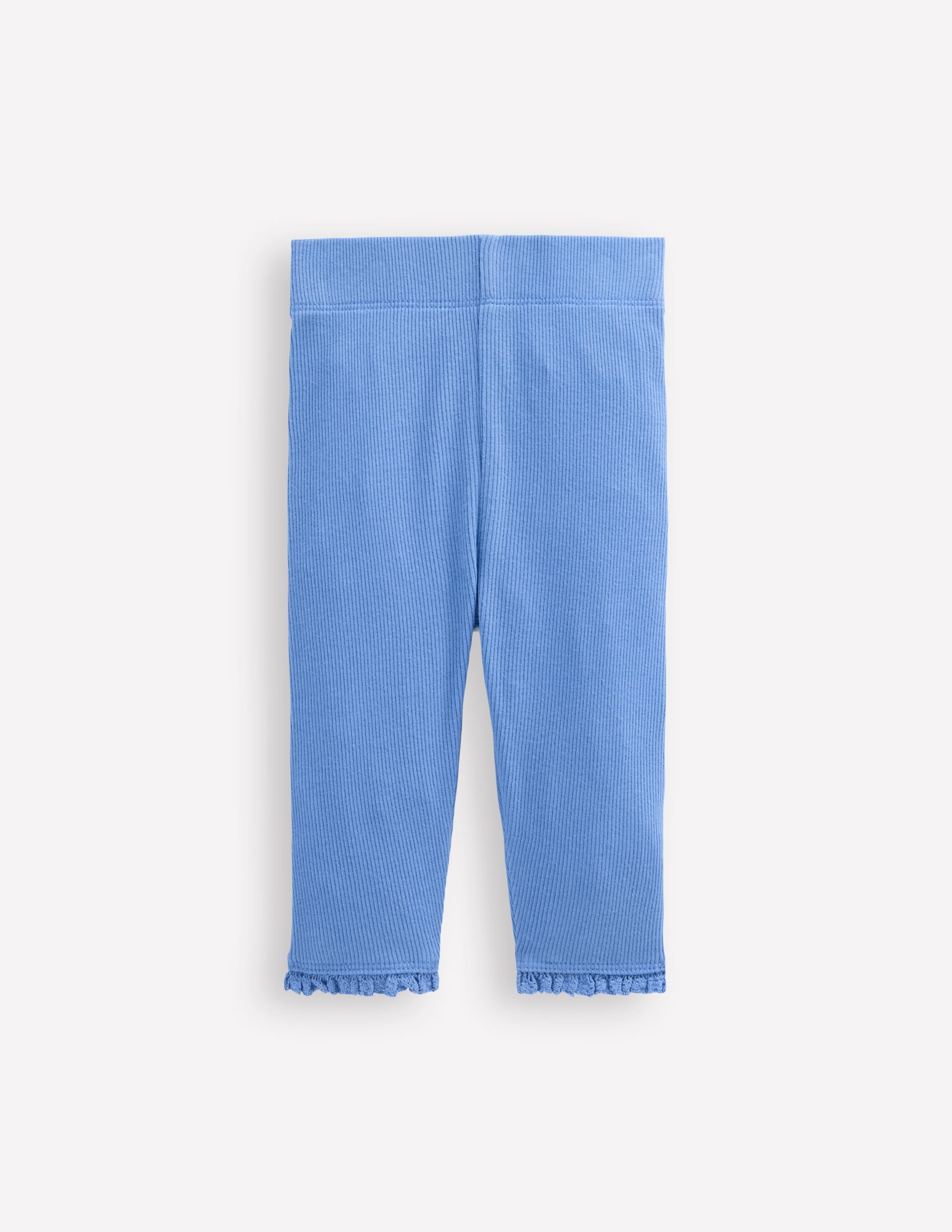 Ribbed Leggings-Forget Me Not Blue - Image 1